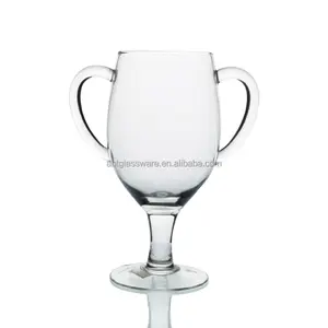 เกาหลี trophy Suppliers-แก้วเบียร์ทำมือถ้วยรางวัลแชมป์ที่กำหนดเองที่มีด้ามจับคู่17.5ออนซ์