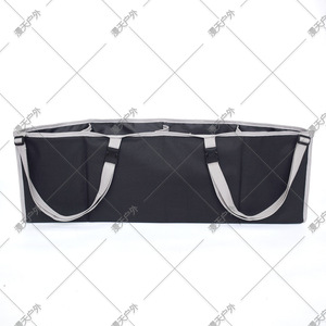 Car Back Seat Organizer Storage Bag <b>Black</b> Fabric 4-7 Pockets For <b>Trunk</b> Organization - Product Image 4