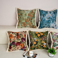 Housse de coussin jacquard personnalisable, vente d'usine, coussin décoratif pour salon, lecture et repos au lit, style confortable