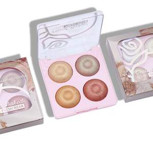 Hot New All-in-One 4-Color Pearlescent Powder Palette Highlighter Sombra de ojos y <span class=keywords><strong>maquillaje</strong></span> de rubor de contorno con acabado brillante - Product Image 5