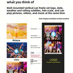 Les machines publicitaires murales/au sol à écran LCD à affichage vertical HD imperméabilisent les ascenseurs extérieurs - Product Image 4