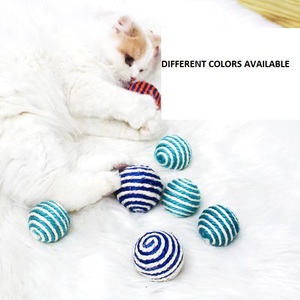 कारखाने की सस्ती कीमत कपास हेम्प च्यू डॉग खिलौना सूक्ष्म खिलौना सिसल बॉल टीज़र च्यू खिलौना बिल्ली दांत गेंद - Product Image 4