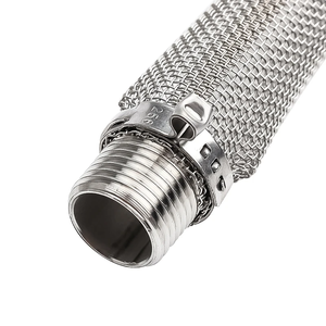Tubo de filtro de cerveza de acero inoxidable 304 con pantalla <span class=keywords><strong>Bazooka</strong></span> de 6 ''/12" con accesorio de tubería 1/2in hembra macho NPT para elaboración de cerveza de vino en casa - Product Image 3