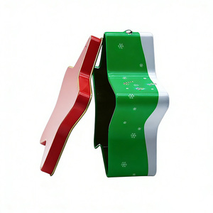 Boîtes à chocolat en forme d'étoile en fer blanc recyclables de qualité supérieure Conteneurs en métal gaufré Stockage de jouets alimentaires - Product Image 2