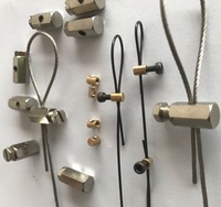 7x7 modèle 2.5mm Kits de câbles en acier grille de plafond éclairage Suspension soudé Luminaire fil monté Kit de suspension corde de coupe