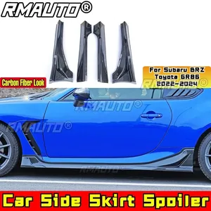 สเกิร์ตข้างรถยนต์ BRZ GR86 สีดำด้าน สปอยเลอร์กันกระแทกข้างทรง DC สำหรับ Subaru BRZ Toyota GR86 ปี 2022-2024 อุปกรณ์ตกแต่งรถยนต์ - Product Image 3