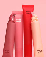 Baume à lèvres en gros, baume à lèvres luscieux et brillant, tube souple, applicateur en cristal, huile à lèvres nourrissante, acide hyaluronique, vitamine E, brillant à lèvres