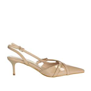 Laura Biagiotti Women's Slingback <b>Pump</b> 8965 <b>Black</b> Pointed Toe Heel - Product Image 4