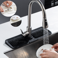 Tapis anti-goutte de vente chaude pour la cuisine arrêter l'eau mise en commun porte-éponge de savon Silicone évier Splash Guard
