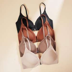 Sujetador deportivo sin aros para mujer, de alta calidad, con corte láser, tirantes finos, copas con forma de gota de agua, sin costuras, efecto segunda piel, tipo gelatina. - Product Image 2