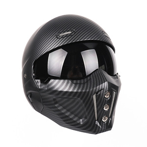 Casque <span class=keywords><strong>Scorpion</strong></span> noir en gros pour casque de vélo électrique 3/4 casques de moto modulaires demi-visage - Product Image 1