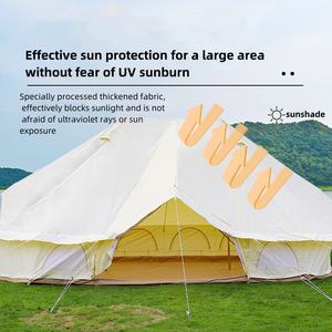 2025 tente empereur 24 mètres carrés anti-soleil coupe-vent <span class=keywords><strong>en</strong></span> aluminium camping <span class=keywords><strong>en</strong></span> plein air <span class=keywords><strong>yourte</strong></span> pour les familles peut accueillir 2 personnes - Product Image 2