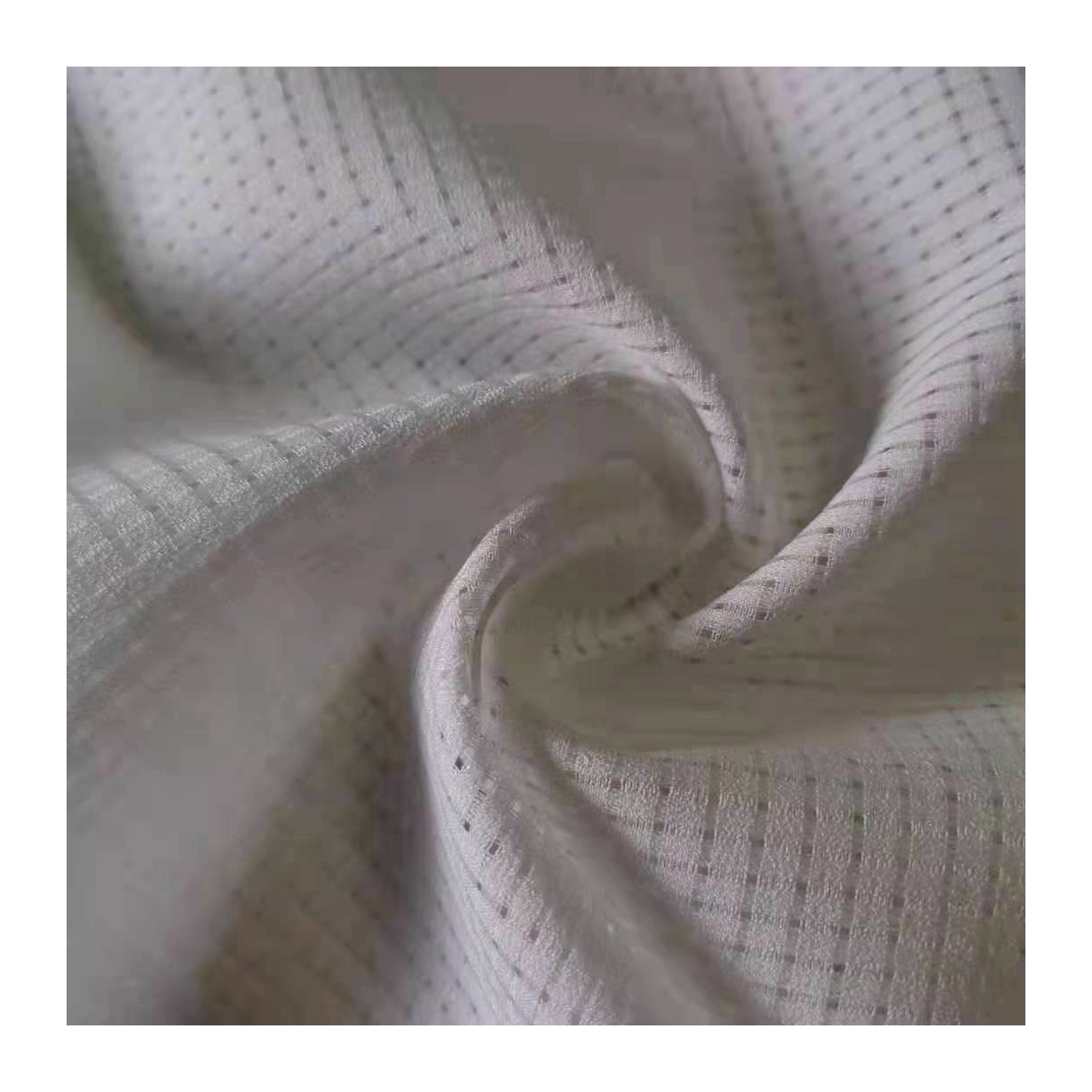 Hollow out breathable soft hand 100% polyester stretch fabric for blouse dress suit