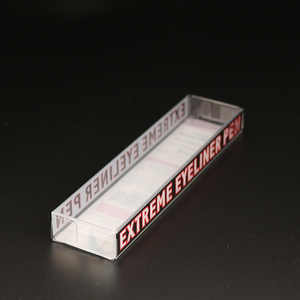 Boîtes d'eye-liner en plastique PET imprimées avec logo personnalisé emballages en PVC biodégradables pour cosmétiques - Product Image 1