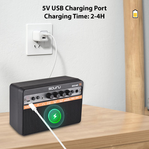 Altavoz <span class=keywords><strong>de</strong></span> práctica <span class=keywords><strong>de</strong></span> <span class=keywords><strong>Bajo</strong></span> portátil <span class=keywords><strong>de</strong></span> 20W amplificador recargable compatible con conexión BT/auriculares efecto <span class=keywords><strong>de</strong></span> refuerzo incorporado - Product Image 5