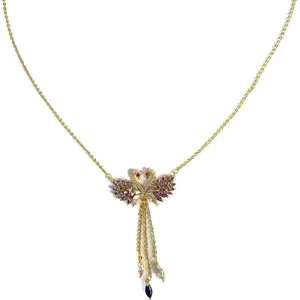 马利亚科尔甘特joyeria cadena de clavicula锆石嘻哈衣领femenino