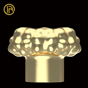 Nắp nước hoa Zamac vàng tùy chỉnh với kết cấu độc đáo-Đóng chai sang trọng - Product Image 4