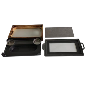 Offerta Speciale <span class=keywords><strong>JINXING</strong></span> KB06 Set di Piastre in Pietra Lavica Naturale Antiaderenti per Bistecche con Supporto in Legno per Barbecue - Product Image 5