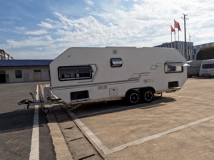 Caravane à double essieu en alliage d'aluminium pour voyages toutes saisons, camping hors réseau, camping-car familial, camping-car extérieur, motorhome - Product Image 4