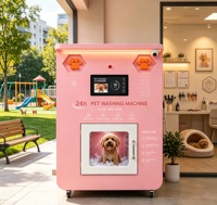 Kiosco de Lavado de Mascotas de Autoservicio 24h sin Personal, Máquina de Baño para Perros con Gestión Remota en la Nube y Sistema de Agua a Temperatura Constante