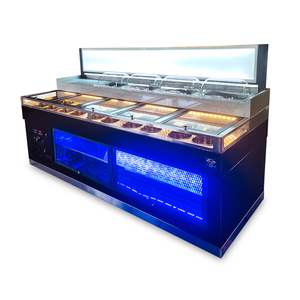 2.0 mét thương mại đa chức năng lẩu gia vị tủ lạnh tự chọn làm mát không khí cơ học nhúng nước sốt tự chọn bàn - Product Image 1