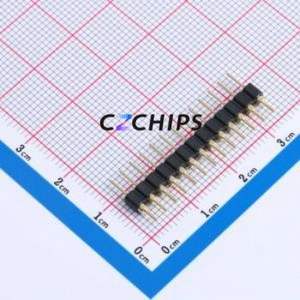 XDZ254C-1-13-Z-3.0-G1 Pin Header Through hole Component (THT),P=2.54mm Connector 1x13P 2.54mm 2.54mm Round Pin - Product Image 2