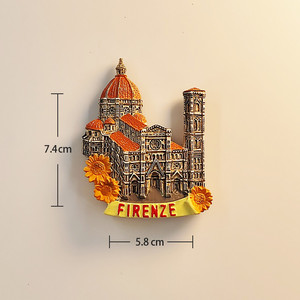 Imán para Refrigerador de la Catedral de Florencia, Santa María <span class=keywords><strong>Del</strong></span> <span class=keywords><strong>Fiore</strong></span>, Recuerdo Turístico, Decoración para el Hogar, Hecho en China - Product Image 4