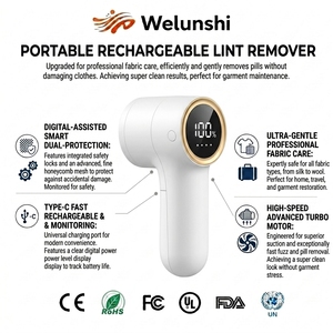 Rasoir anti-bouloches professionnel WLS-1805 en promotion avec affichage LED intelligent de la batterie, rechargeable 3 vitesses pour cachemire et <span class=keywords><strong>laine</strong></span> - Product Image 1