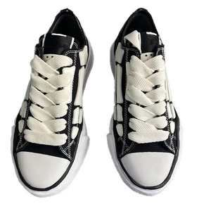 2026 MIHARA Collaboration Unisex Casual Sneakers Thick-Soled <b>Height</b>-<b>Increasing</b> Chunky Shoes Genuine Leather Upper Midsole - Product Image 3