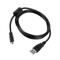 Kabel Sinkronisasi Data Kamera USB ke Mini 8-Pin, Kabel Pengganti Kompatibel UC-E6 untuk Nikon D3200 D5300 D7100, Sony Coolpix Fuji DSLR