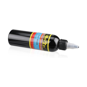 <span class=keywords><strong>Encre</strong></span> de tatouage pure noire <span class=keywords><strong>Solong</strong></span> 4oz 120ml, grande capacité, <span class=keywords><strong>encre</strong></span> pigmentée lisse pour l'entraînement des artistes tatoueurs et l'utilisation quotidienne en studio - Product Image 4