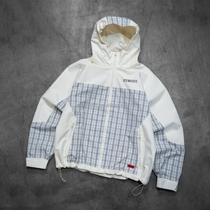 Custom Designer Hoodie Waterproof Nylon <b>Jackets</b> Outdoor Patchwork Plaid Waterproof Sportswear Polyester Coat Windbreaker <b>Jackets</b> - Product Image 1