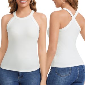 Breathable Ladies Fitness Cami <b>Top</b> Custom Print Women Athletic Spaghetti Strap Sleeveless Training <b>Tops</b> Wholesale - Product Image 1
