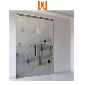 WANJIA Hersteller maßgeschneiderte moderne rahmenlose Glaskammertür Büro rahmenlose Tür