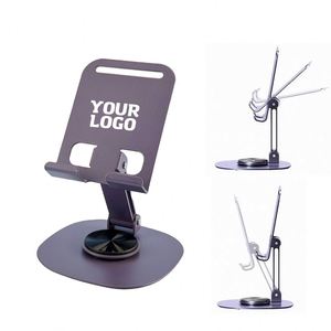 Custom Print Logo 360° Metal Mobile <b>Phone</b> Folding Office Desktop <b>Stand</b> Bracket Holder <b>for</b> Promotional Business Gift - Product Image 1