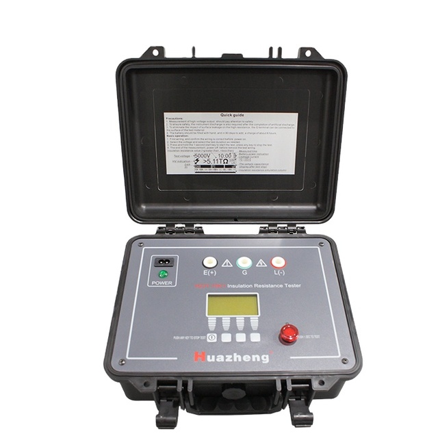 5kV 10kV Digital High Voltage Insulation Resistance Tester With 5mA Short Circuit Current