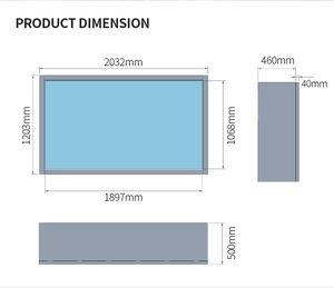 Écran tactile horizontal ou vertical compatible Android, écran LCD transparent 4K Crystal, 65 86 pouces, SK-43TS - Product Image 4