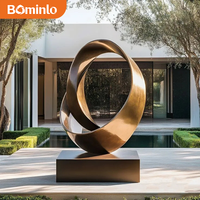Escultura Moderna de Bronce Abstracta de Gran Tamaño, Estatua de Arte de Bronce Fundido de Lujo para Decoración de Jardín, Villa o Piscina al Aire Libre