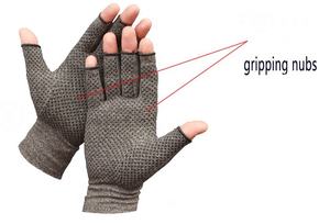 Guantes de mano de compresión sin dedos para la artritis Aliviar el dolor de reumatoide, túnel carpiano - Product Image 3