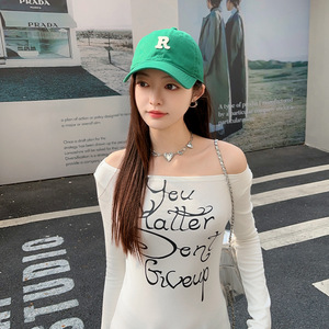 Casquette de baseball pour femme en toile de coton, chapeau de soleil à large bord, style mode féminin, printemps-été - Product Image 2