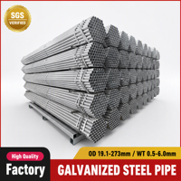 Tube d'échafaudage en acier galvanisé à chaud ERW 48,3x1,5mm 6M pour clôtures et structures de support temporaires, tubes d'échafaudage GI