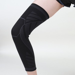 Genouillères de sport Protection professionnelle Nylon épais Spandex Flexible respirant fermeture élastique basket-ball Fitness allongement - Product Image 3