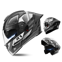 Casque modulaire respirant à visière relevable, double visière, coque ABS pour la conduite en moto, l'aventure, le MX et le VTT