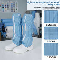 Chaussures de travail antistatiques ESD à tige haute, avec embout en acier et résistance à la perforation, pour salles blanches, usines d'électronique et alimentaires