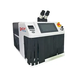 Solder mesin las laser, peralatan emas Las spot perhiasan 200w