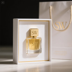 High End özelleştirilmiş lüks hava 30ml 50ml 100ml erkekler ve kadınlar şeffaf cam parfüm şişesi kutusu ve çanta ile - Product Image 1