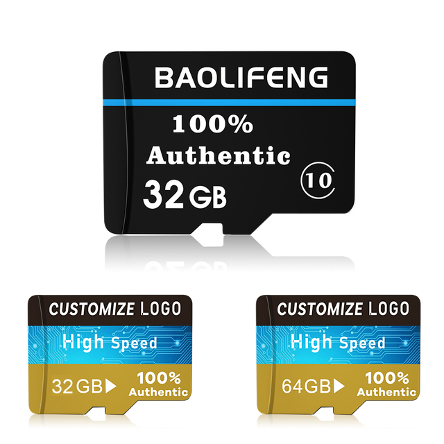 High Speed Factory Price Customized Flash Memory Card 64GB 32GB 16GB 8GB 4GB Phone Camera Memory Card Wholesale Memory Cards