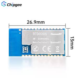 Modulo Dual-Mode 5.3 Chipgee, <span class=keywords><strong>SPP</strong></span> + BLE, Ricetrasmettitore Seriale UART, 26.9*13mm MS-BTD020A - Product Image 2