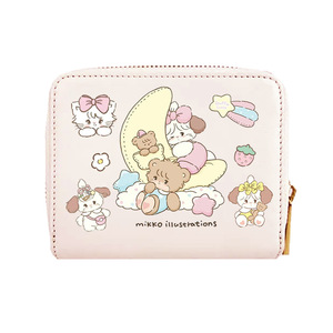 Dompet Mikko Grosir MK066, Dompet Kartun Gadis Kawaii dengan Gantungan, Dompet Kulit PU untuk Hadiah - Product Image 1