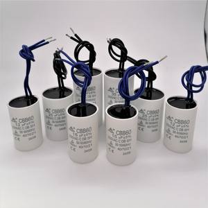 Epers Condensateur 15uf +/- 5% 450v avec fil Dimension 25x55mm CBB60 pour pompe à puits profond - Product Image 2